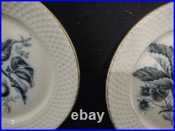 050 Collectible Vintage 6 Flow Blue Fruit Plate P Regout Co Maastricht 1817's