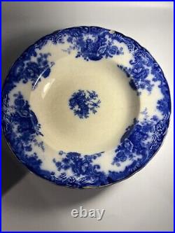 10.25 WILKINSON ARTHUR J Arcadia Flow Blue & White Plates Set Of 5 Read