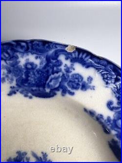 10.25 WILKINSON ARTHUR J Arcadia Flow Blue & White Plates Set Of 5 Read