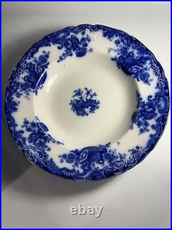 10.25 WILKINSON ARTHUR J Arcadia Flow Blue & White Plates Set Of 5 Read