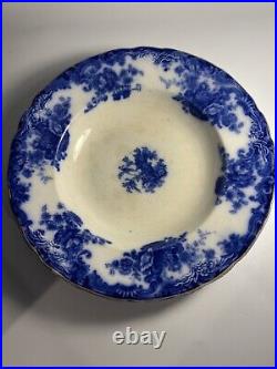 10.25 WILKINSON ARTHUR J Arcadia Flow Blue & White Plates Set Of 5 Read