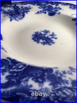10.25 WILKINSON ARTHUR J Arcadia Flow Blue & White Plates Set Of 5 Read