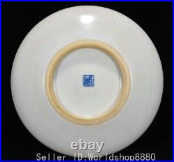 10 Old Chinese Dynasty Blue White Porcelain Fengshui Pine Tree Crane Plate Tray