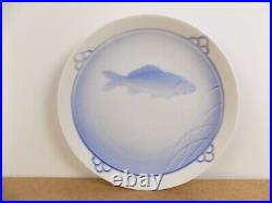 10 Rosenthal Blue & White Fish Plates Northern Pike Perch Carp Germany