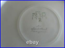 11 Pcs Th Haviland Limoges France Cobalt Gold Raised Floral 8 3/4 Lunch Plates