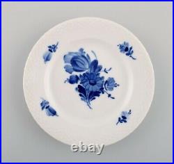 11 Royal Copenhagen Blue Flower Braided cake plates. Model number 10/8092