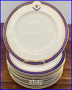 12 Spode Copelands Dinner Plates White Star Line Titanic Pattern Plates