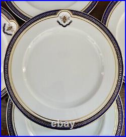 12 Spode Copelands Dinner Plates White Star Line Titanic Pattern Plates