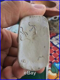15th C. Antique Anamese Blue &White Unicorn/Goat inkwell Hoi An hoard shipwreck