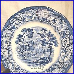 16 Lot Liberty Blue Staffordshire Monticello Bread & Butter Plates 6 England