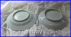 1780 Antique Chinese Canton Blue & white Porcelain Plate Dish Qianlong Export