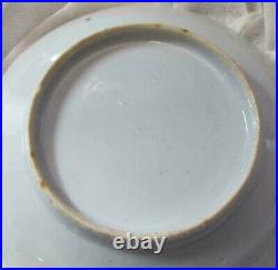 1780 Antique Chinese Canton Blue & white Porcelain Plate Dish Qianlong Export