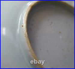 1780 Antique Chinese Canton Blue & white Porcelain Plate Dish Qianlong Export