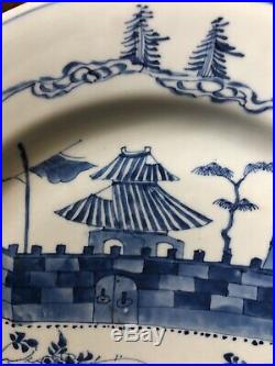 17th/18th C. Large 39.5cm Chinese Blue and White Porcelain Charger KANGXI MARK