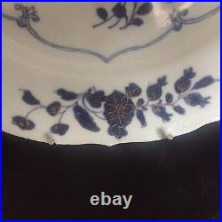 17th-18th c Kangxi Chinese Floral Blue & White Plate