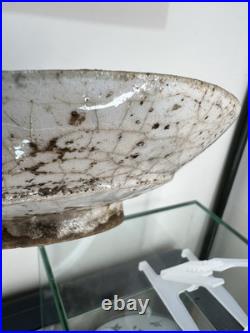 17th or 18th Century Islamic Blue & White Fritware Earthenware Plate 19cm