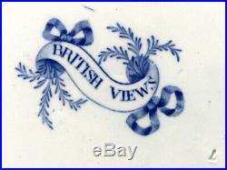 1815 Princess Charlotte-Claremont Surrey-Blue White Transferware Pearlware Plate