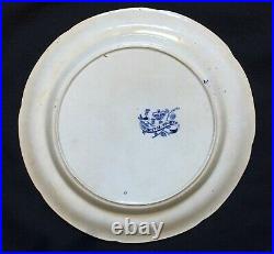1820 Blue & White Transferware Pearlware Plate-from Bear Hunting Print by Howitt