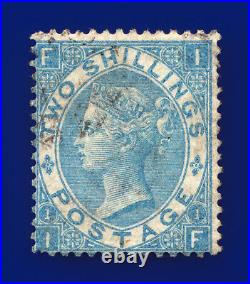 1867 SG120b 2s Milky Blue Plate 1 J118(5) IF Good Used Cat £2000 dfhn