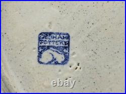 1896-1928 DEDHAM POTTERY 12.25 Rabbit Charger, Blue & White Arts & Crafts Plate