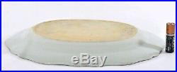 18C Chinese Export Blue & White Porcelain Basket Weave Border Plate Platter 10