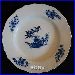 18th C Arras Blue and White Porcelain Plate