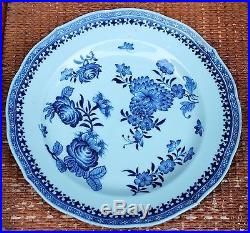 18th C Chinese Porcelain Plate Charger Blue & White Nanking Qianlong Export 10