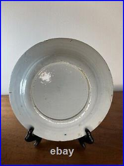 18th Century Blue & White Delft Plate 23cm