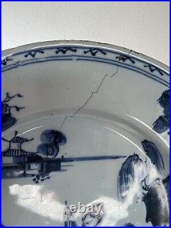 18th Century Blue & White English Delftware Dish cm