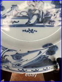 18th Century Blue & White English Delftware Dish cm