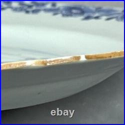 18th Century Chinese Qianlong Period Blue & White Octagonal Export Plate