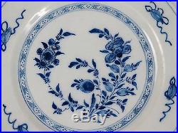 18th century Blue and White English Delft tin glaze faience plate