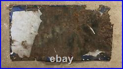 1913 British Columbia Canada license plate 5564 porcelain white blue first year