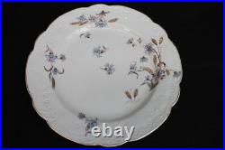 1920's Set of 10 Carlsbad Blue Flowers withWheat 9 3/4 Dinner Plates CAR189
