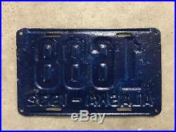 1932 Alaska license plate 1688 blue white