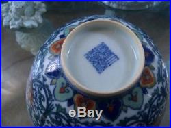 19thAntique Chinese Blue and White Hand Painted Porcelain Bowl