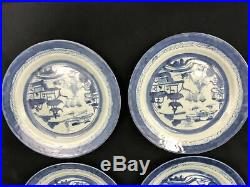 19th C Chinese Export Porcelain Canton Blue & White Plates (Lot of 10) (#60)