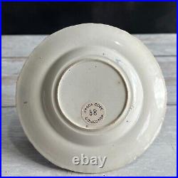 19th Century Childs Plate Blue And White Transferware Shells Birds Cornucopia