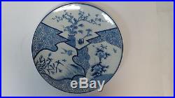 19th Century Chinese Qing Dynasty IMARI Blue White 18.5 Plate 130 Years Old