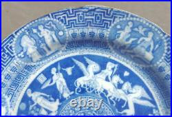 19th Century English Herculaneum Greek Neoclassical Antique Pottery Plate (2)