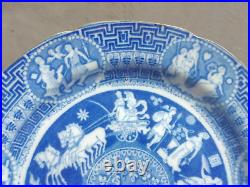 19th Century English Herculaneum Greek Neoclassical Antique Pottery Plate (2)