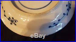 19th Century Japanese Blue And White Porcelain Carp and Crab Decorated Plate