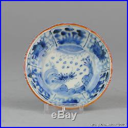 19th c Japanese antique porcelain dish plate arita blue white edo japan old