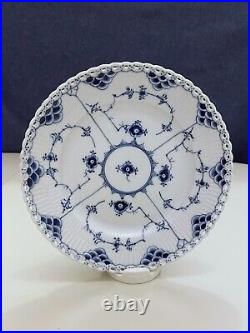 1 X ROYAL COPENHAGEN BLUE FLUTED FULL LACE Salad Plate Lunch 1086 20cm 1st Qual