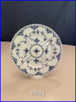 1 X ROYAL COPENHAGEN BLUE FLUTED FULL LACE Salad Side Plate 1087 17.5cm 1st Qual
