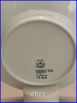 1 X ROYAL COPENHAGEN BLUE FLUTED FULL LACE Salad Side Plate 1087 17.5cm 1st Qual