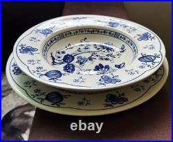 2X ENGLISH IRONSTONE TABLEWARE (EIT)Serving bowl Blue&White Dinner Plate England