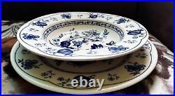 2X ENGLISH IRONSTONE TABLEWARE (EIT)Serving bowl Blue&White Dinner Plate England