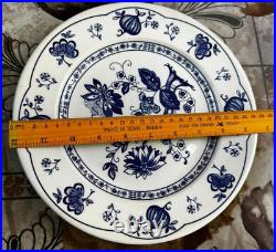 2X ENGLISH IRONSTONE TABLEWARE (EIT)Serving bowl Blue&White Dinner Plate England