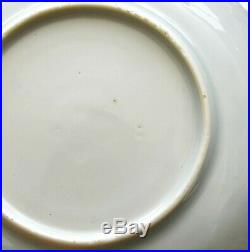 2 18th Century Chinese Blue & White Porcelain Dish Plate Saucer Phoenix